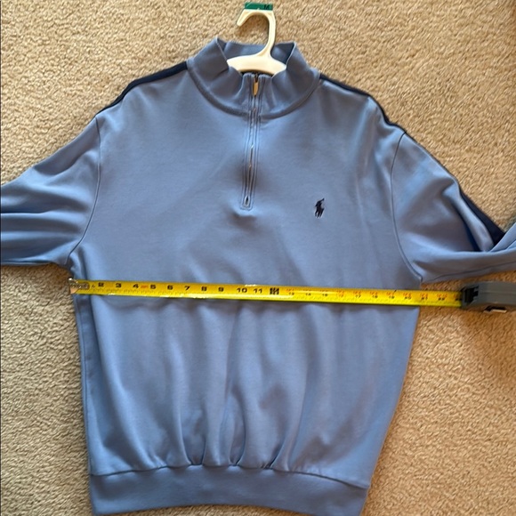 Ralph Lauren Blue Zip Up Sweater with Classic Style - Picture 9 of 9